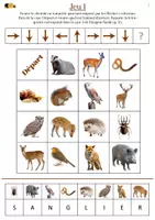 Aperçu - Feuilles d'exercices - Livret d'enquête - Animaux de la forêt - Niveau 1 - Page 2