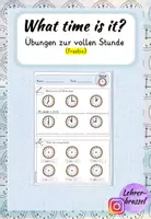 Vorschau - Arbeitsblätter - Materialpaket Time: Lernzielkontrolle und diverse Übungen - Seite 1