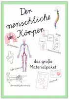 Vorschau - Unterrichtsreihen - Der menschliche Körper das große Materialpaket - Deckblatt