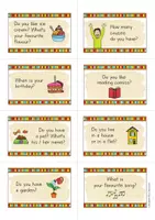 Vista previa - Refuerzo / NEE / Materiales de apoyo - Present Simple Speaking Cards; 39 tarjetas de conversación (Inglés) - página 3