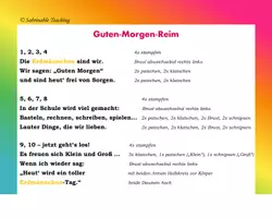 Vorschau - Fördermaterial/Inklusion - Guten-Morgen-Reim - passend für jedes Klassenmotto - Seite 2