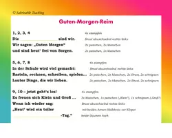 Vorschau - Fördermaterial/Inklusion - Guten-Morgen-Reim - passend für jedes Klassenmotto - Seite 3