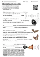Vorschau - Arbeitsblätter - Arbeitsblatt "Schall" + Onlineübung & MP3 + Mindmap + Infografik - Deckblatt