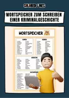Vorschau - Fördermaterial/Inklusion - Wortspeicher zum Schreiben einer Kriminalgeschichte - Deckblatt