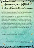 Vorschau - Poster - Klassengemeinschaftsdeko “In dieser Klasse bist du willkommen.” - Seite 1