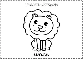 Vista previa - Manualidades / Dibujos para colorear - FICHAS DIAS DE LA SEMANA - página 1