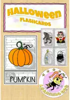Vorschau - Fördermaterial/Inklusion - Halloween - Flashcards - Deckblatt