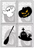 Vorschau - Fördermaterial/Inklusion - Halloween - Flashcards - Seite 1