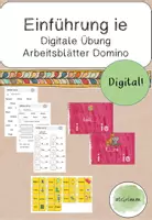 Vorschau - Arbeitsblätter - Einführung ie - digitale Übung, Arbeitsblätter und Domino - Deckblatt