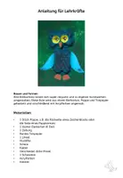 Vorschau - Mal- und Bastelvorlagen - Kunst Herbst, Eule aus Eierkarton, Grundschule - Seite 1