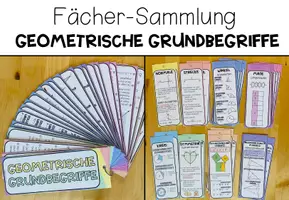 Vorschau - Merkblätter - GEOMETRISCHE GRUNDBEGRIFFE - Fächer - Seite 1