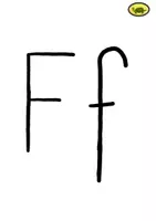 Vorschau - Arbeitsblätter - Buchstaben F F Arbeitsblätter und Wandtafelmaterial - Seite 1