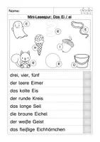 Vorschau - Arbeitsblätter - Lesespur Lauteinführung Ei - Seite 2