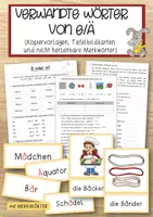Vorschau - Anderer Materialtyp - Verwandte Wörter ä oder e - Deckblatt