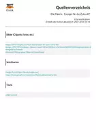 Vorschau - Arbeitsblätter - Die Matrix - Energie für die Zukunft? - Deckblatt