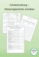 Vorschau - Stundenentwürfe - Aufsatzerziehung Reizwortgeschichte Frühling und Sommer - Deckblatt