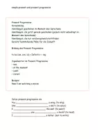 Vorschau - Arbeitsblätter - simple present und present progressive Erklärung Aufgabe Lösung - Seite 2