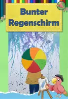 Vorschau - Mal- und Bastelvorlagen - Kunst Frühling, Regenschirm mit Wasserfarben, Grundschule - Deckblatt