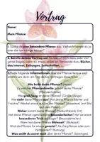 Vorschau - Stundenentwürfe - Vortrag - Pflanzen (Anforderung, Steckbrief, Bewertung) - Seite 1