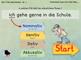 Vorschau - Stationenlernen - interaktives PDF: In welchem Fall steht das Nomen - Seite 2