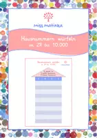 Vorschau - Spiele - Hausnummern würfeln im ZR bis 10.000 - Deckblatt