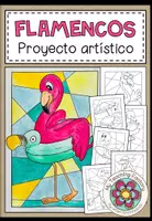 Vista previa - Manualidades / Dibujos para colorear - FLAMENCOS DIVERTIDOS - Proyecto artístico - Portada