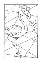 Vista previa - Manualidades / Dibujos para colorear - FLAMENCOS DIVERTIDOS - Proyecto artístico - página 3