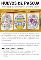Vista previa - Manualidades / Dibujos para colorear - HUEVOS DE PASCUA - Proyecto artístico - página 1