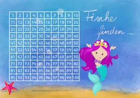 Vorschau - Spiele - Mathematik - Fische finden im Hunderterfeld mit der Meerjungfrau - Seite 2