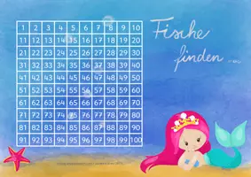 Vorschau - Spiele - Mathematik - Fische finden im Hunderterfeld mit der Meerjungfrau - Seite 3