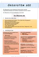 Vorschau - Arbeitsblätter - Biologie: Ökosystem See - Übersicht - Seite 1