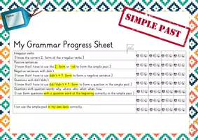 Vorschau - Anderer Materialtyp - individual grammar diagnosis sheet simple past - Deckblatt