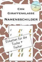 Vorschau - selbst erstellte Cliparts/Grafiken - Namensschilder Giraffenklasse 97x42,3mm - Deckblatt