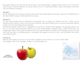 Vorschau - Spiele - SUDOKU „APFEL“ (Anfänger & Sudoku-Puzzle) - Seite 1