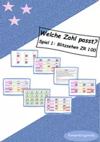 Vorschau - Spiele - Materialpaket Blitzsehen ZR 100 --> 7 Dateien (mit verschiedenen Übungsmaterialien und Spielen) - Seite 1