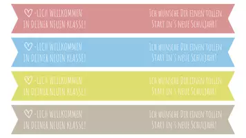 Vorschau - Anderer Materialtyp - Willkommensgeschenk: Stiftebanner - Neue Klasse - Schulanfang - Seite 3