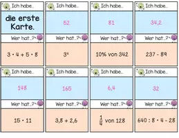 Vorschau - Spiele - Ich habe... Wer hat...? Kopfrechnen ab Klasse 7 - Seite 3