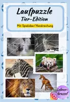 Vorschau - Spiele - Laufpuzzle | Tiere | Parkour | Verschiedene Varianten - Deckblatt