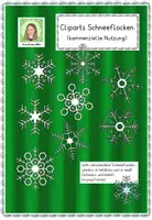 Vorschau - selbst erstellte Cliparts/Grafiken - Cliparts Schneeflocken - kommerzielle Nutzung - Deckblatt