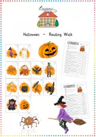 Vorschau - Arbeitsblätter - Halloween - Reading Walk - Deckblatt