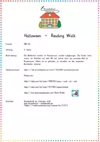 Vorschau - Arbeitsblätter - Halloween - Reading Walk - Seite 1