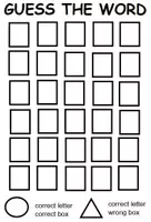Vorschau - Spiele - GUESS THE WORD template - Passiv-Wortschatz aktivieren - Seite 1