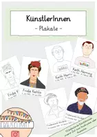 Vorschau - Spiele - Materialpaket KünstlerInnen (Picasso, Van Gogh, Kahlo, Monet u.v.m.) - Deckblatt