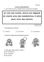 Aperçu - Feuilles d'exercices - Lecture fichier Halloween - Page de couverture