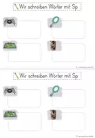 Vorschau - Arbeitsblätter - Materialpaket "Sp" und "St" - Seite 1