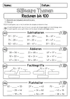 Vorschau - Arbeitsblätter - Addition und Subtraktion bis 100 (Lerntheke süß-sauer) - Seite 2