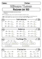 Vorschau - Arbeitsblätter - Addition und Subtraktion bis 100 (Lerntheke süß-sauer) - Seite 3