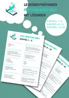 Vorschau - Arbeitsblätter - Leseüberprüfungen For your eyes only - Caroline Philipps - Deckblatt