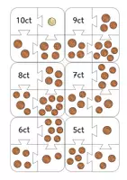 Vorschau - Spiele - Geldpuzzle mit Centbeträgen bis 10ct - Deckblatt