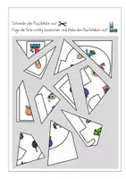 Vorschau - Arbeitsblätter - Pf, Puzzle, Anlaut, Anfangsunterricht, Laut Pf - Seite 1